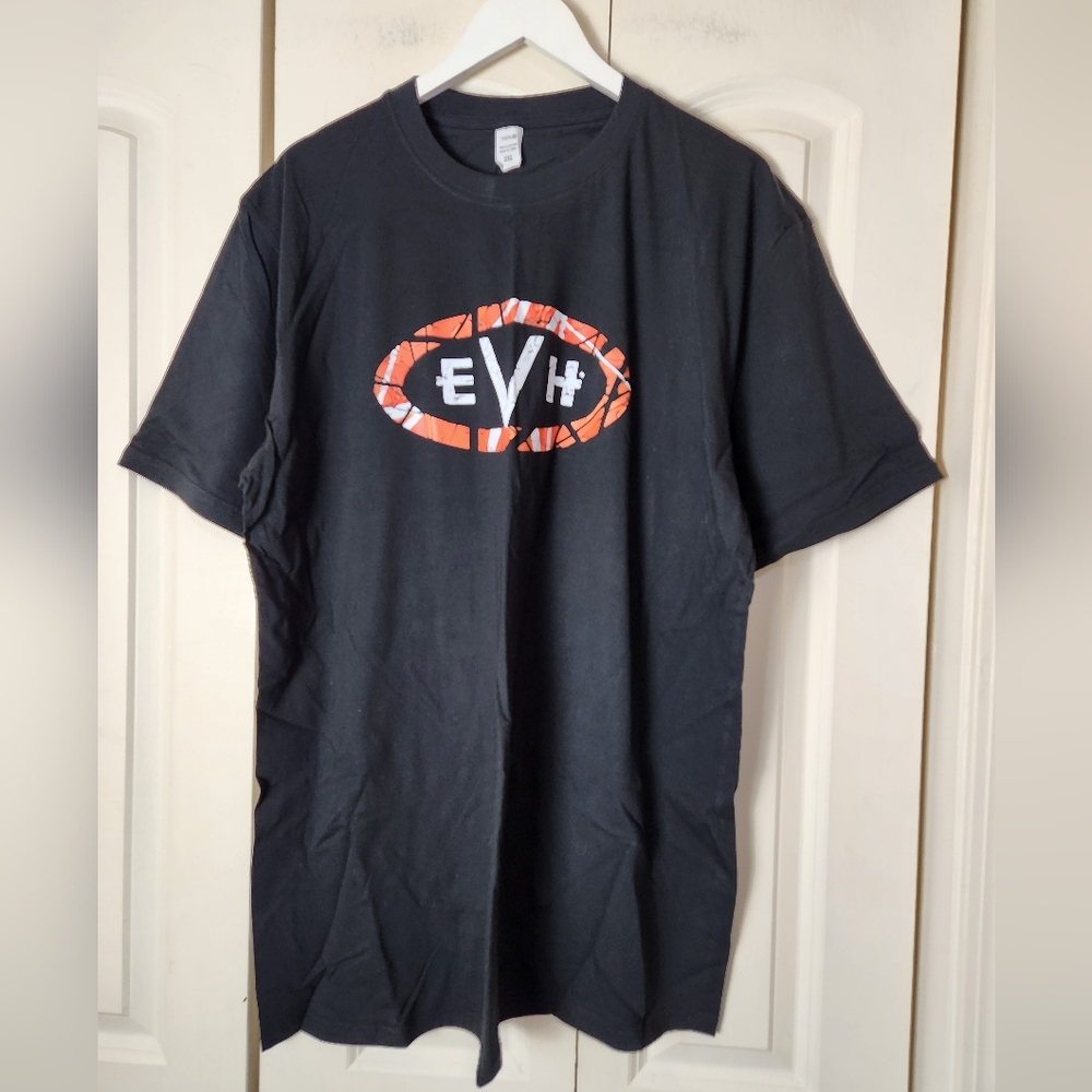 Eddie Van Halen Logo Black Mens Short Sleeve Tshirt Size 3XL NWOT